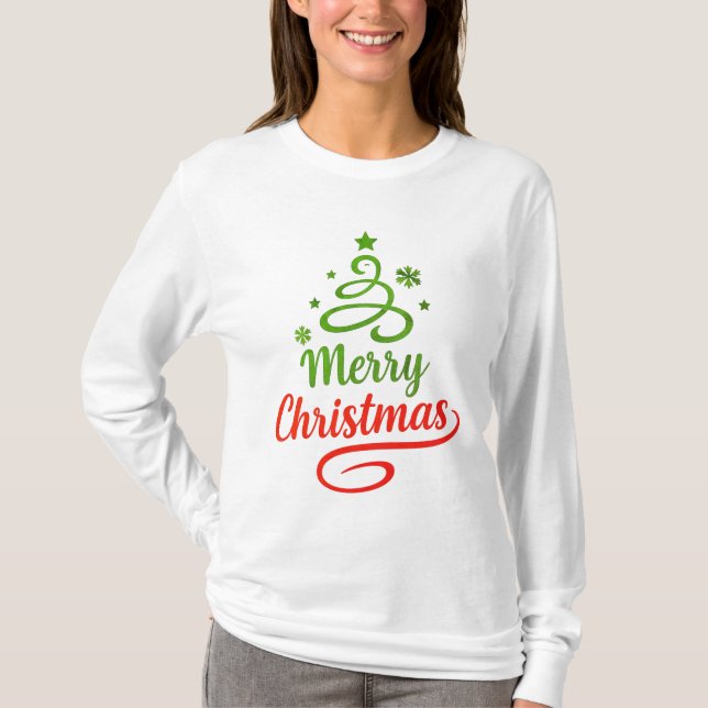Freefit Merry Christmas Long Sleeve Tee | Unisex B (Vorderseite)