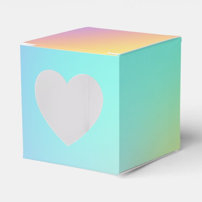 Freeform Pastel Gradient Geschenkschachtel (Vorderseite)