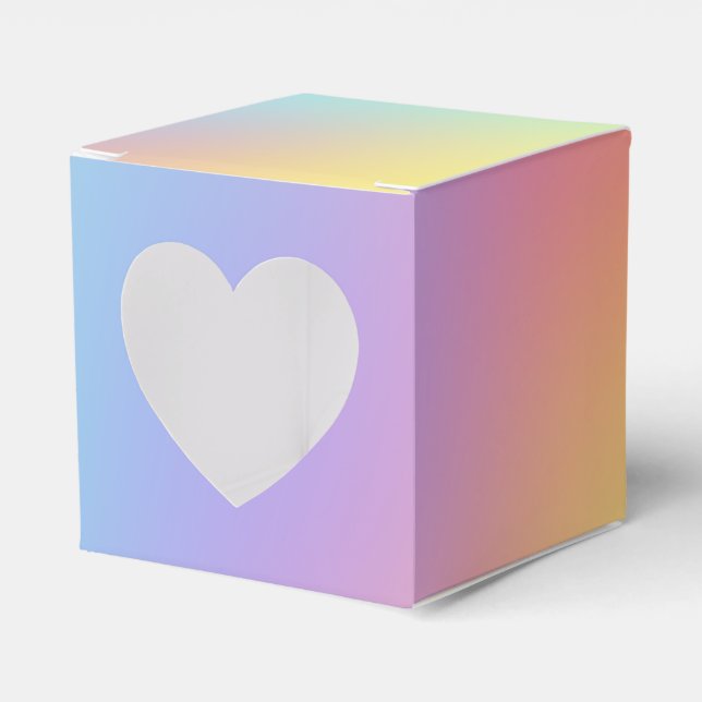 Freeform Pastel Gradient Geschenkschachtel (Vorderseite)