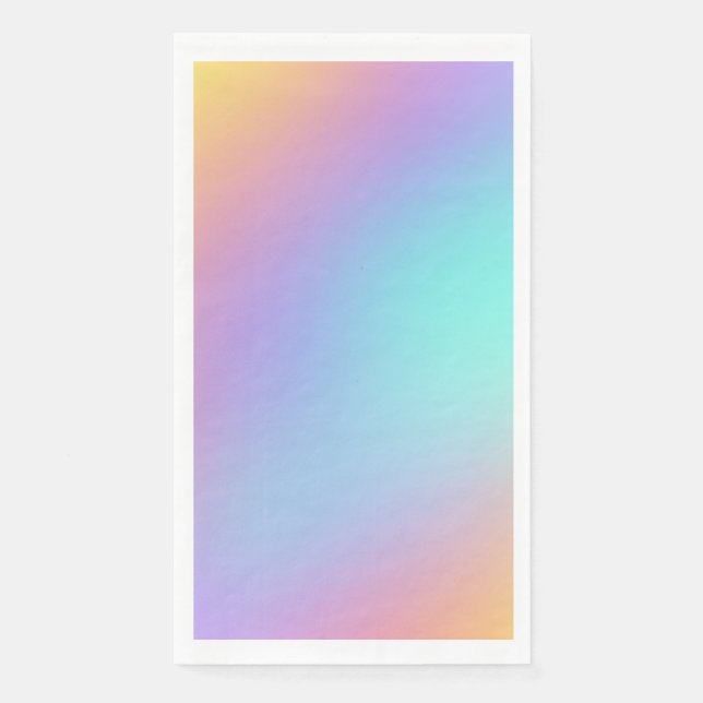 Freeform Pastel Gradient Serviette (Vorderseite)
