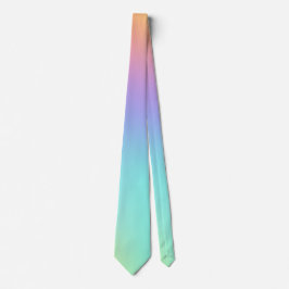 Freeform Pastel Rainbow Gradient Krawatte