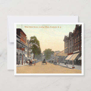 Freehold NJ West Main St 1910er Jahre Postkarte