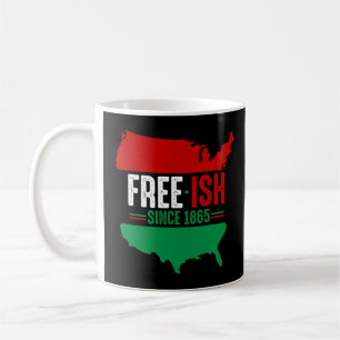Freeish Freedom Usa Map Juneteenth Black Afican Am Kaffeetasse