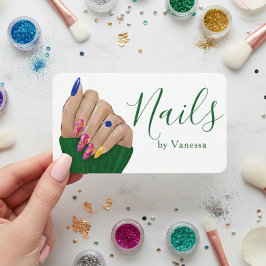 Freelance Nail Technician Manicurist Branding Visitenkarte