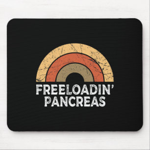 Freeloading Pankreas Retro Rainbow Typ 1 Diabetes Mousepad