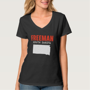 Freeman South Dakota USA Bundesstaat Amerika Reise T-Shirt