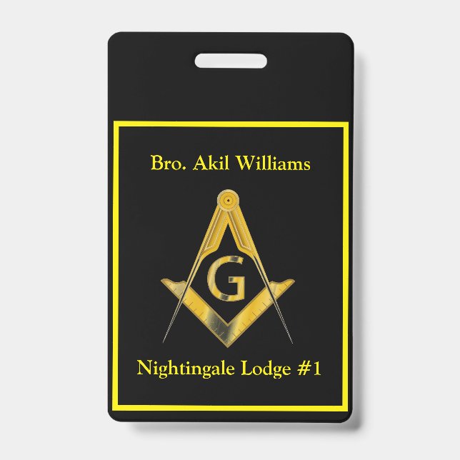 Freemason Ausweis (Vorderseite)