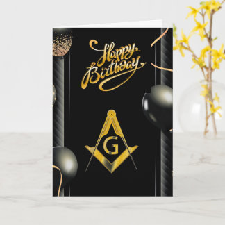 Freemason Birthday Karte