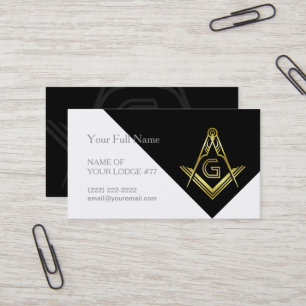 Freemason Business Cards   Masonische Vorlagen Visitenkarte