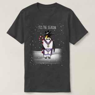 Freemason Holiday Penguin Weihnachten Masonic T-Shirt