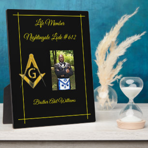 Freemason Life-Mitglied Fotoplatte