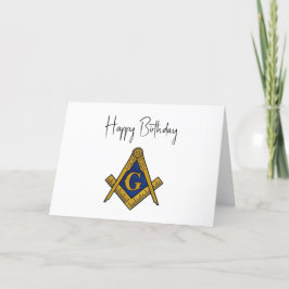 Freemason Masonic Freemason Geburtstag Dankeskarte