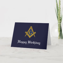 Freemason Masonic Freemason Geburtstag Dankeskarte