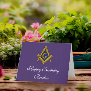 Freemason Masonic Freemason Geburtstag Dankeskarte