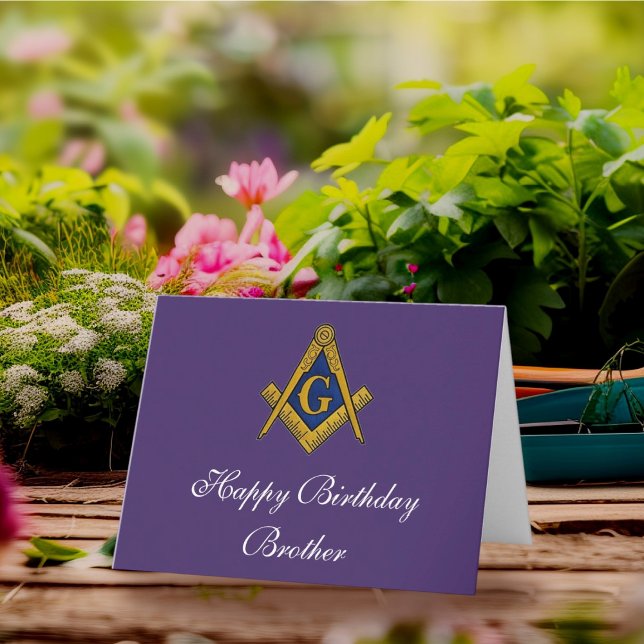 Freemason Masonic Freemason Geburtstag Dankeskarte (Von Creator hochgeladen)