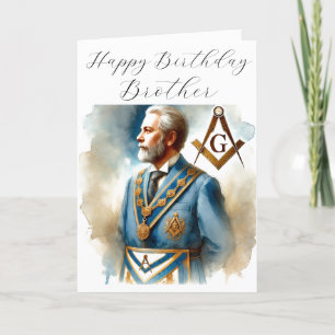 Freemason Masonic Freemason Geburtstag Dankeskarte