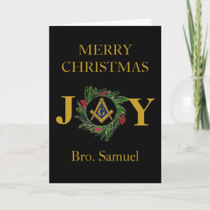 Freemason Masonic Mason Freemason Weihnachten Dankeskarte