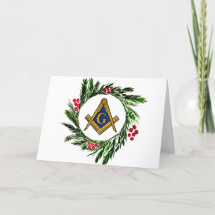 Freemason Masonic Mason Freemason Weihnachten Dankeskarte