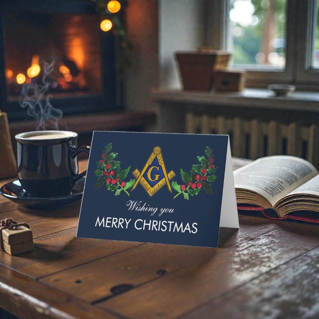 Freemason Masonic Mason Freemason Weihnachten Dankeskarte (Von Creator hochgeladen)