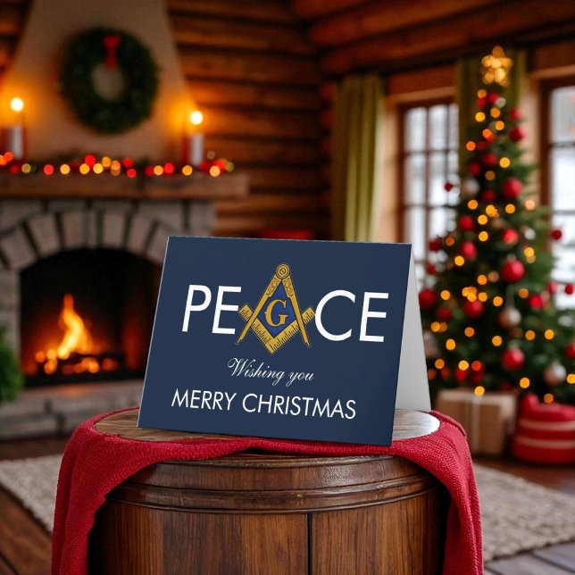 Freemason Masonic Mason Freemason Weihnachten Dankeskarte (Von Creator hochgeladen)