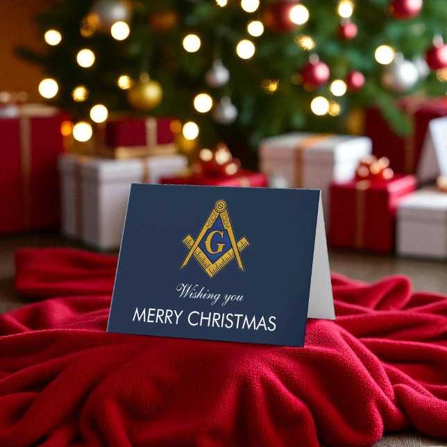 Freemason Masonic Mason Freemason Weihnachten Dankeskarte (Von Creator hochgeladen)