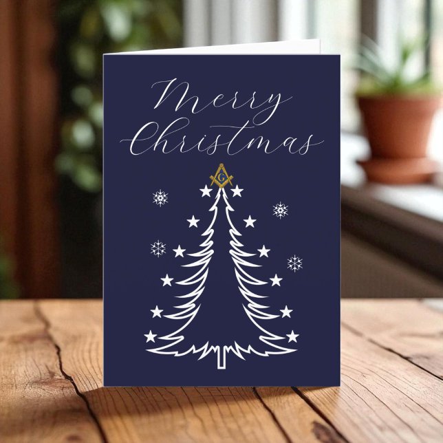 Freemason Masonic Mason Freemason Weihnachten Dankeskarte (Von Creator hochgeladen)