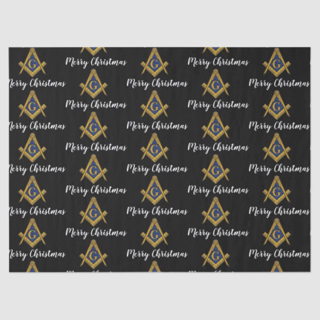 Freemason Masonic Square Freemasonry Christmas  Seidenpapier (Vorderseite)