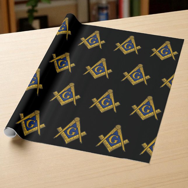 Freemason Masonic Square und Compass Freemasonry W Geschenkpapier (Von Creator hochgeladen)