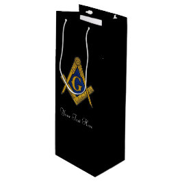 Freemason Masonic Square und Compass Freimaurerei Geschenktüte Für Weinflaschen