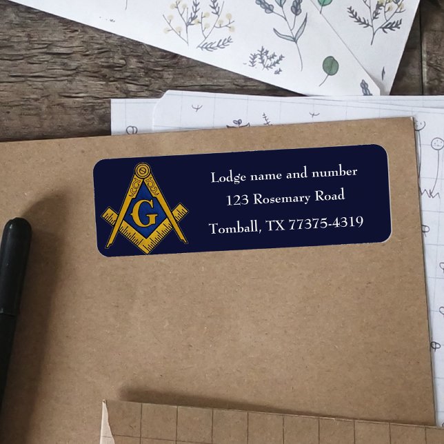 Freemason Masonic Square und Compass Navy Blue (Von Creator hochgeladen)