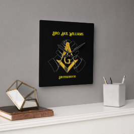 Freemason Quadratische Wanduhr