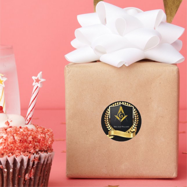 Freemason Runder Aufkleber (Party)