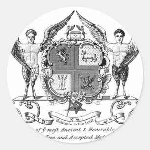 Freemason Runder Aufkleber