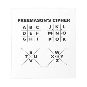 Freemason’s Cipher Notizblock