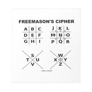 Freemason’s Cipher Notizblock