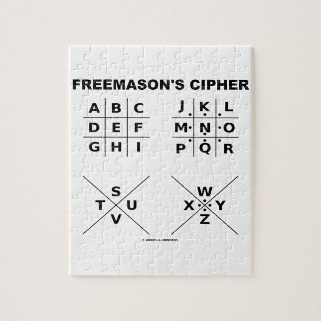 Freemason’s Cipher Puzzle (Vertikal)