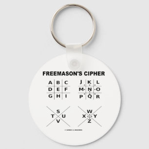 Freemason’s Cipher Schlüsselanhänger
