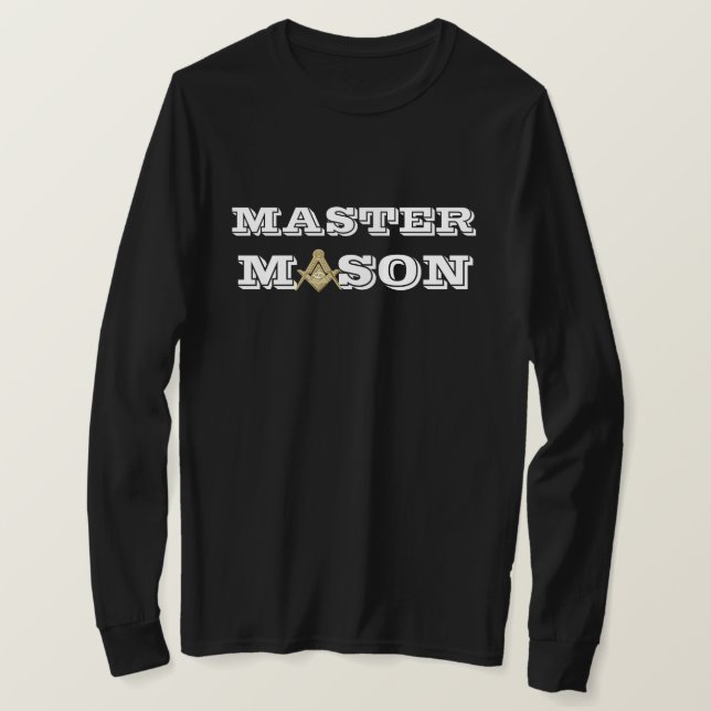 Freemason Square und Compass Master Mason Masonic T-Shirt (Design vorne)