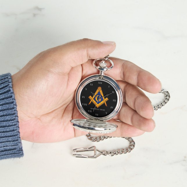 Freemason Square und Compass Wohltätigkeit Masonic Armbanduhr (Hand)