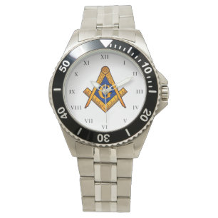Freemason Square und Compass Wohltätigkeit Masonic Armbanduhr