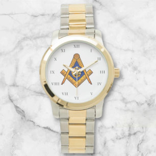 Freemason Square und Compass Wohltätigkeit Masonic Armbanduhr