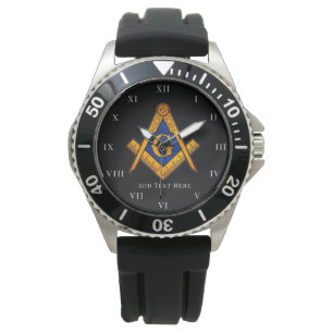 Freemason Square und Compass Wohltätigkeit Masonic Armbanduhr