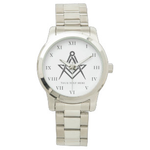 Freemason Square und Compass Wohltätigkeit Masonic Armbanduhr