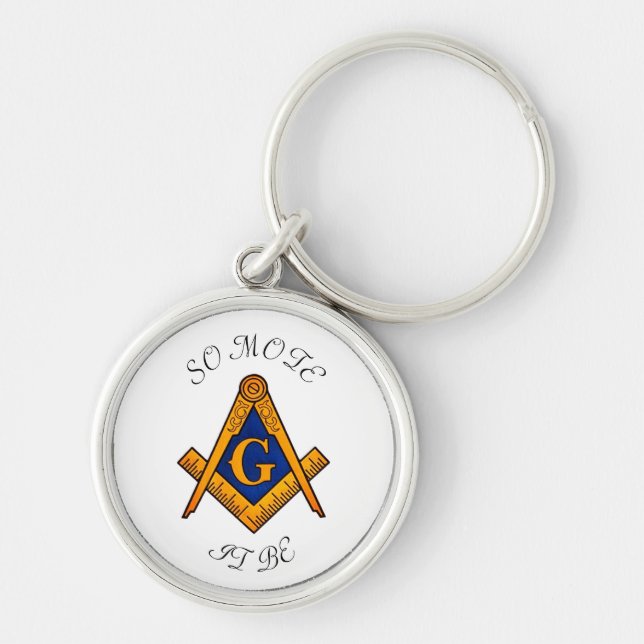 Freemason Square und Compass Wohltätigkeit Masonic Schlüsselanhänger (Vorne)