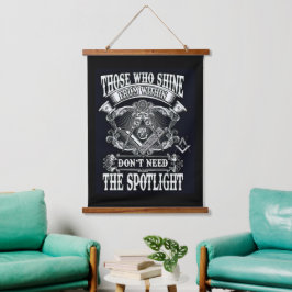 Freemason Wandteppich Mit Holzrahmen