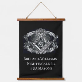 Freemason Wandteppich Mit Holzrahmen