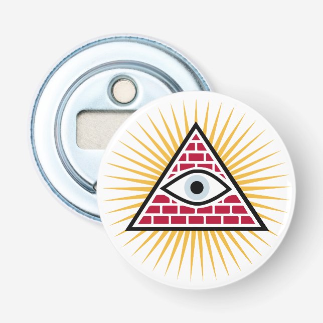 Freemasonauge Flaschenöffner (Vorderseite)