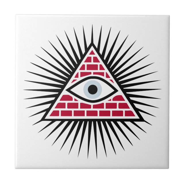 Freemasonauge Fliese (Vorderseite)