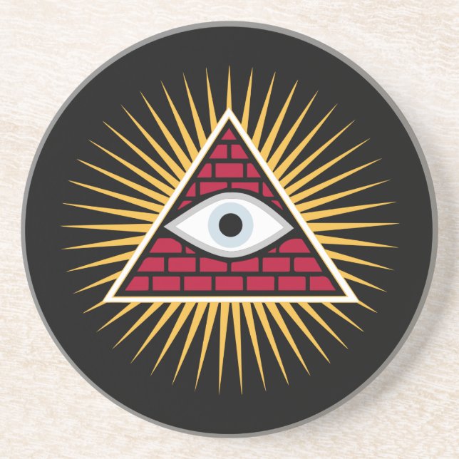 Freemasonauge Getränkeuntersetzer (Vorne)