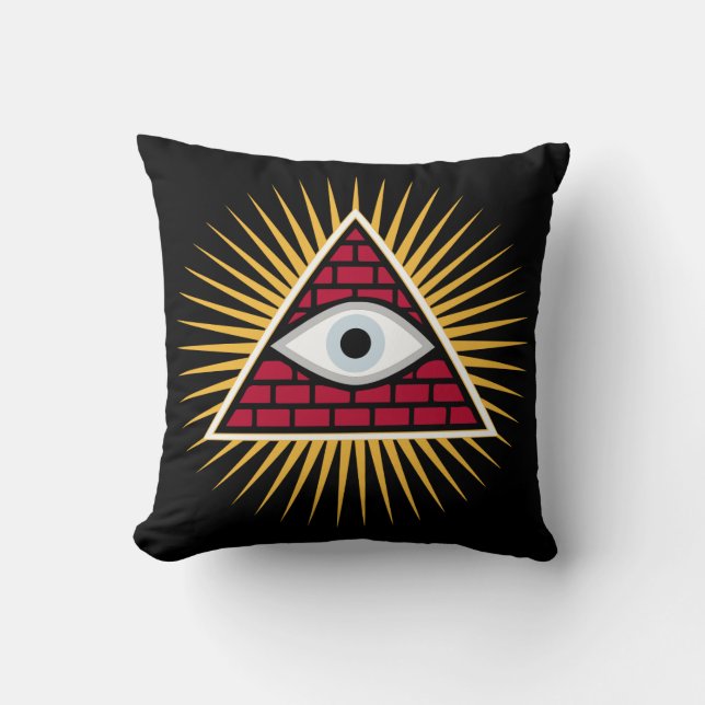 Freemasonauge Kissen (Vorderseite)